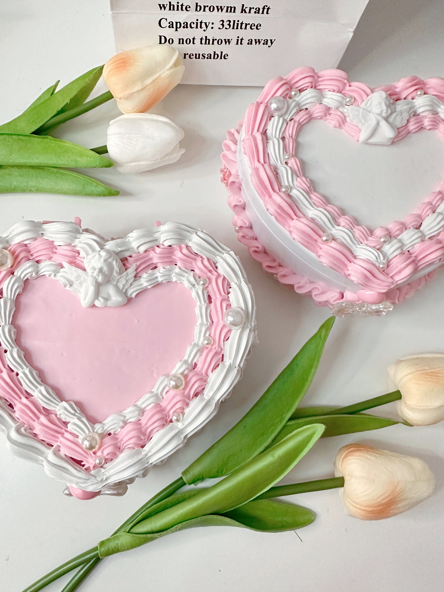 Fake cake jewelry box, Custom Decoden jewelry organizer, Kawaii decoden jewelry heart box, decoden storage box, cake box, room decor