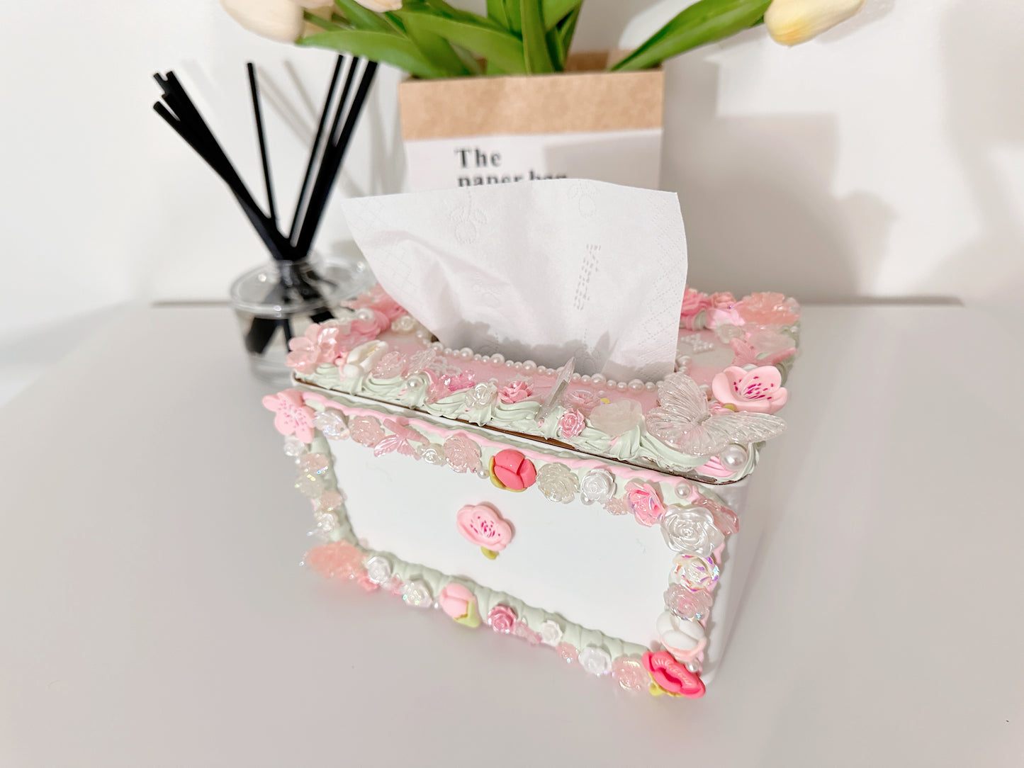 Desktop Tissue Box, Napkin Dispenser Container, Tissue Holder With Simple Wooden Cover, Tissue Storage Box For Home Car, Home Essentials