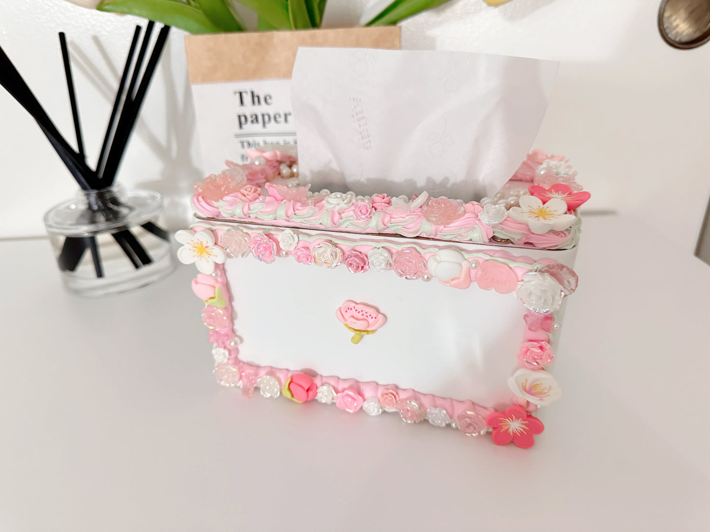 Desktop Tissue Box, Napkin Dispenser Container, Tissue Holder With Simple Wooden Cover, Tissue Storage Box For Home Car, Home Essentials