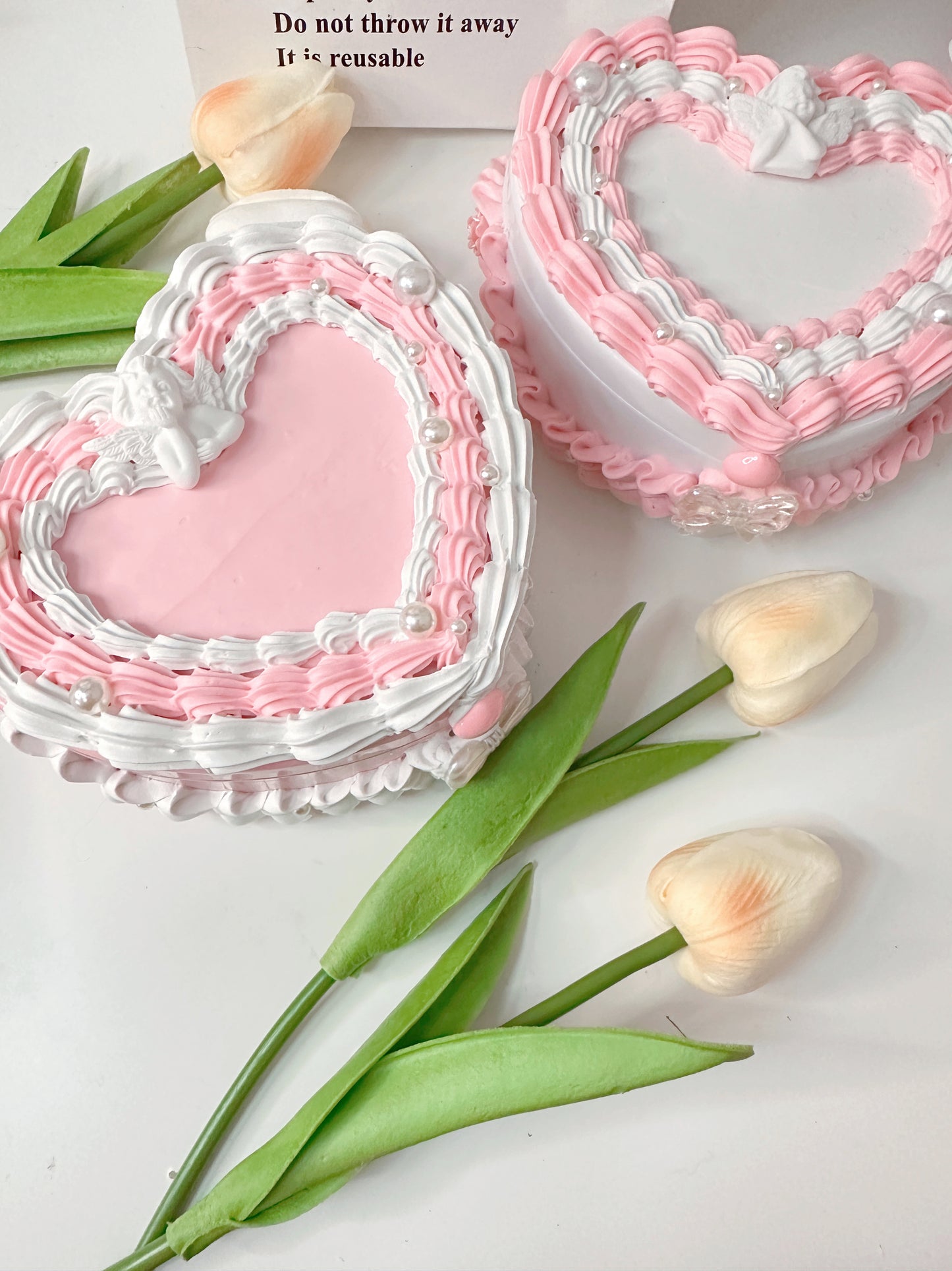 Fake cake jewelry box, Custom Decoden jewelry organizer, Kawaii decoden jewelry heart box, decoden storage box, cake box, room decor