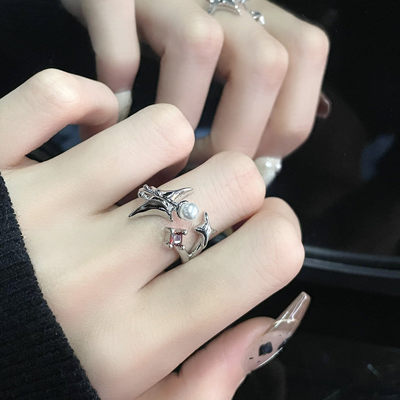 Red Diamond shiny ring