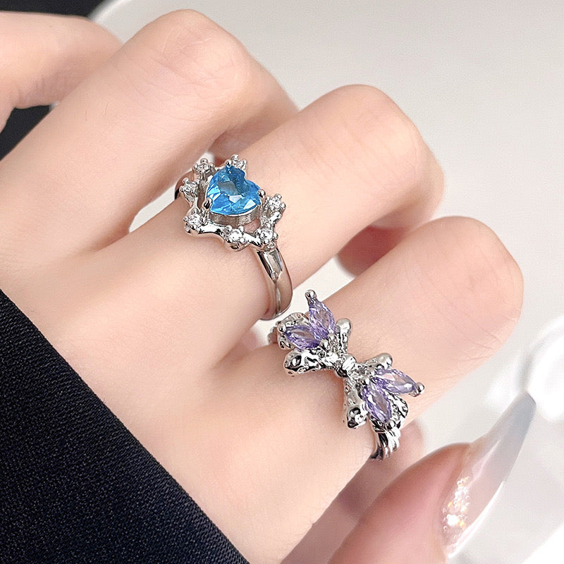 Blue shiny ring