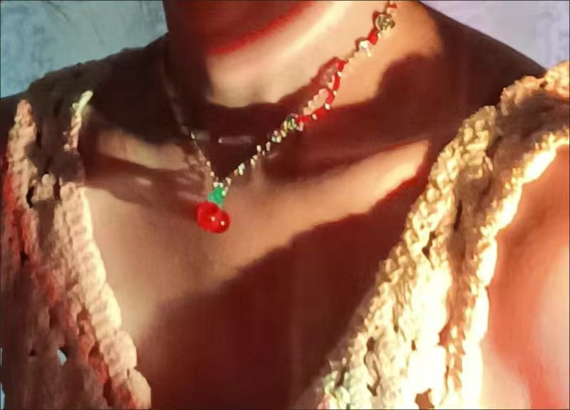 Vintage Sweet Cherry Clavicle Chain