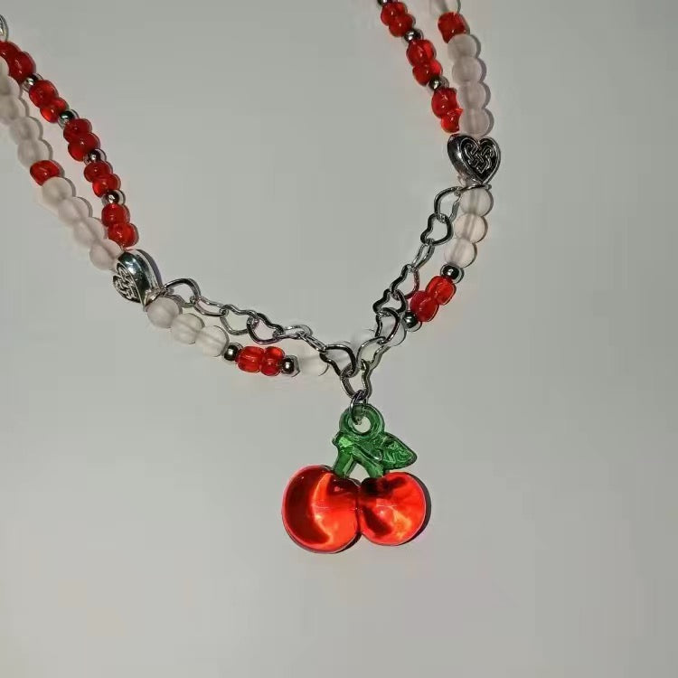 Vintage Sweet Cherry Clavicle Chain