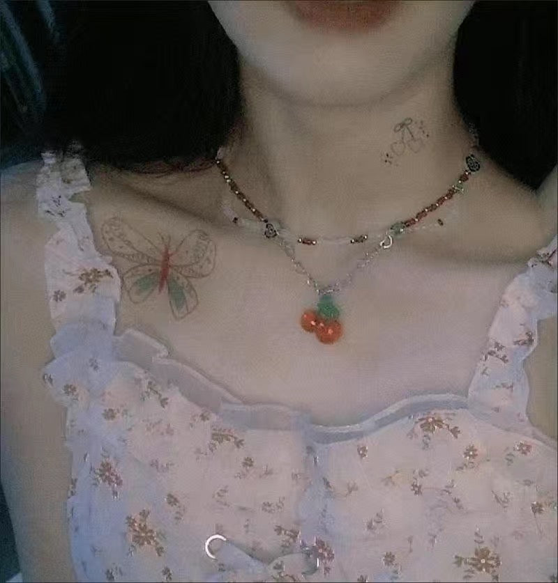 Vintage Sweet Cherry Clavicle Chain