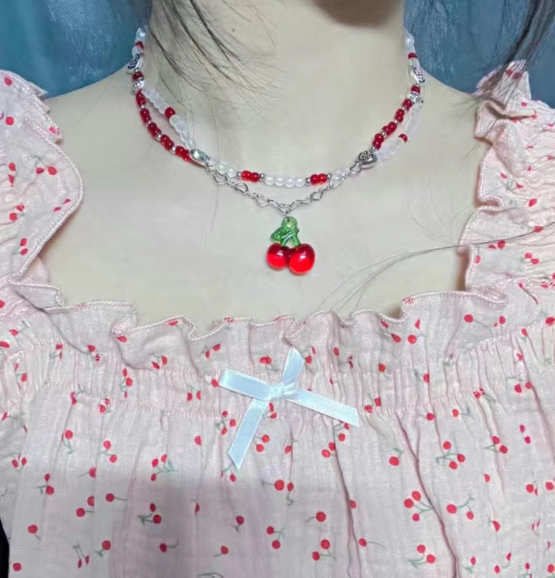 Vintage Sweet Cherry Clavicle Chain