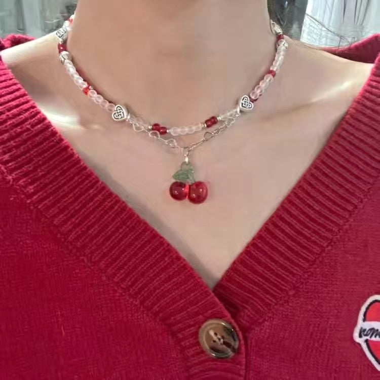 Vintage Sweet Cherry Clavicle Chain