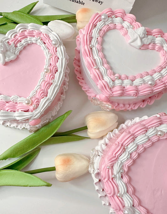 Fake cake jewelry box, Custom Decoden jewelry organizer, Kawaii decoden jewelry heart box, decoden storage box, cake box, room decor