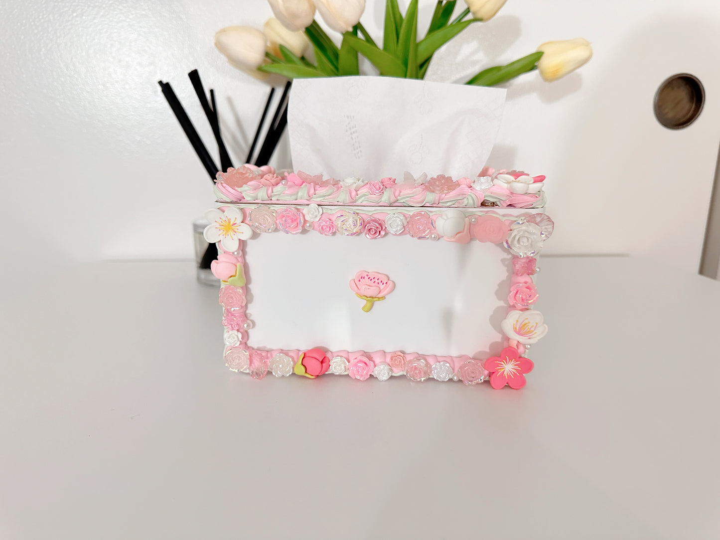 Desktop Tissue Box, Napkin Dispenser Container, Tissue Holder With Simple Wooden Cover, Tissue Storage Box For Home Car, Home Essentials