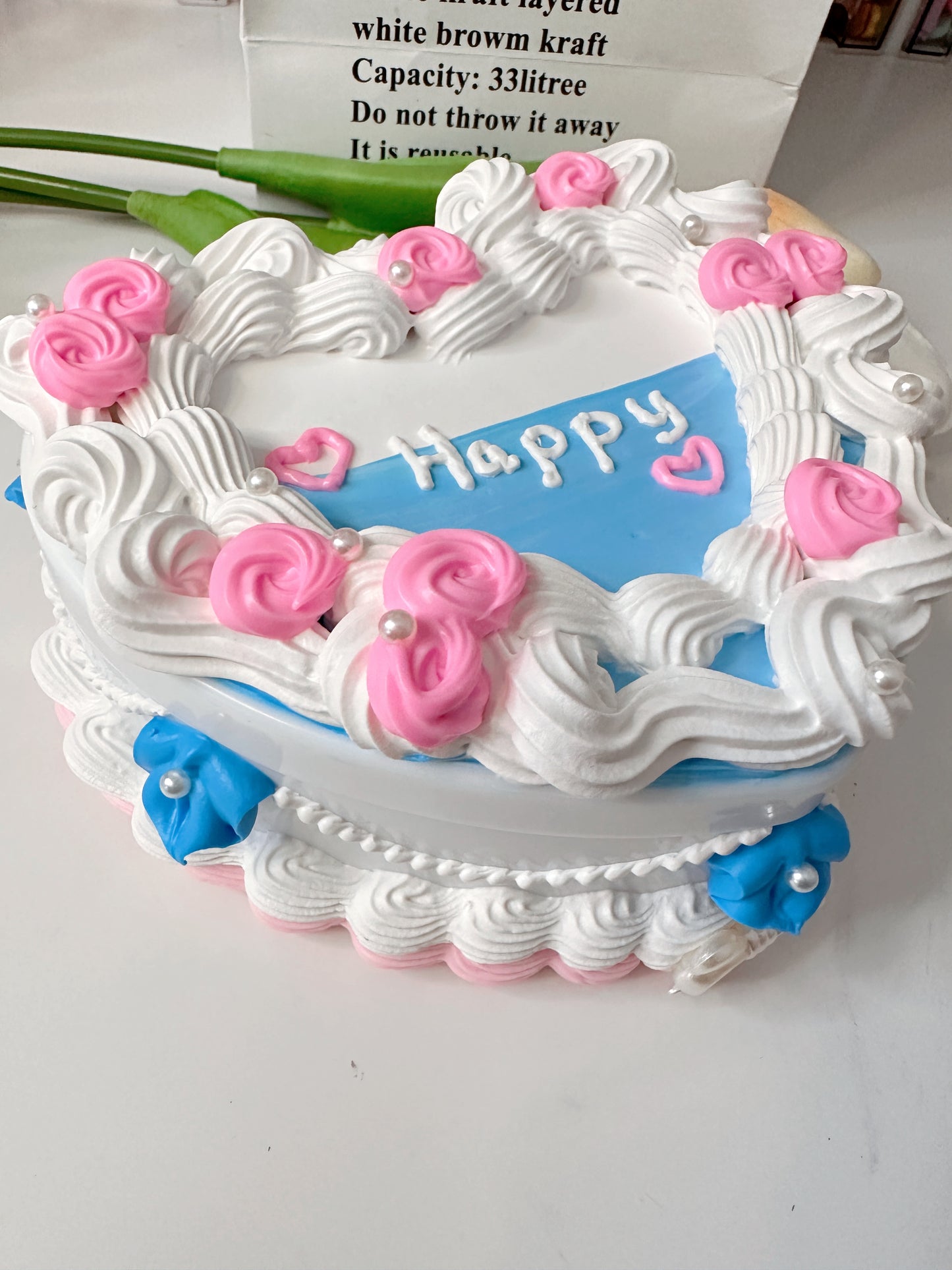 Fake cake jewelry box, Handmade Kawaii Decoden Jewelry Box with Heart Shape for Girls, decoden storage box, cake box, room decor
