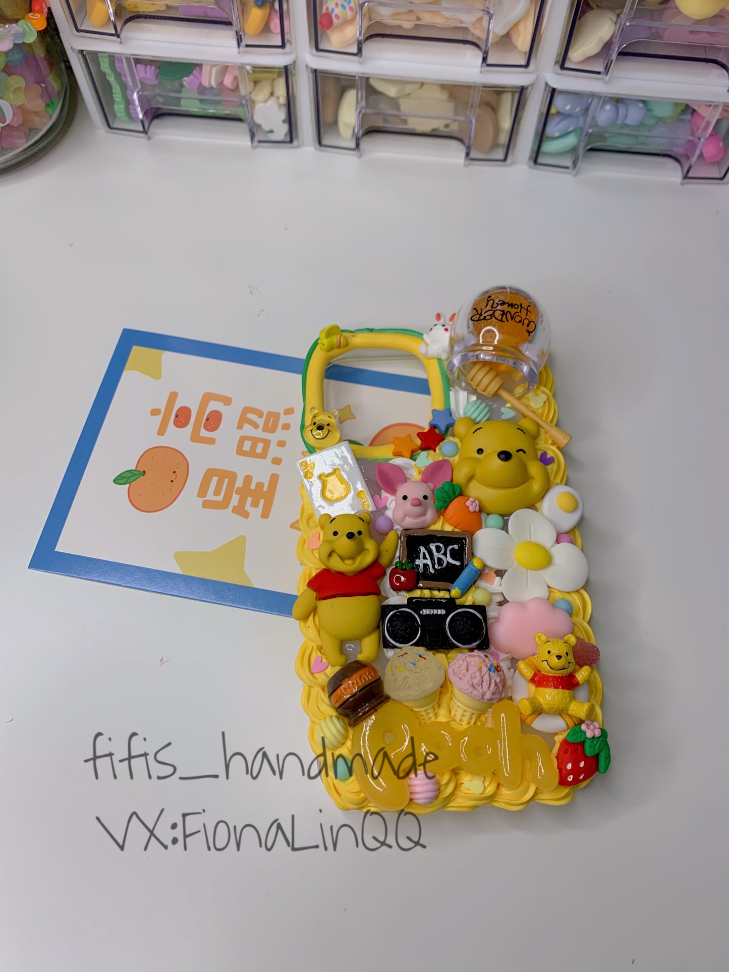Disney Custom Decoden phone case, whipped cream phone case, Disney decor, Pooh Pooh Bear, Mickey mouse, DIY cases, custommade,disney gifts