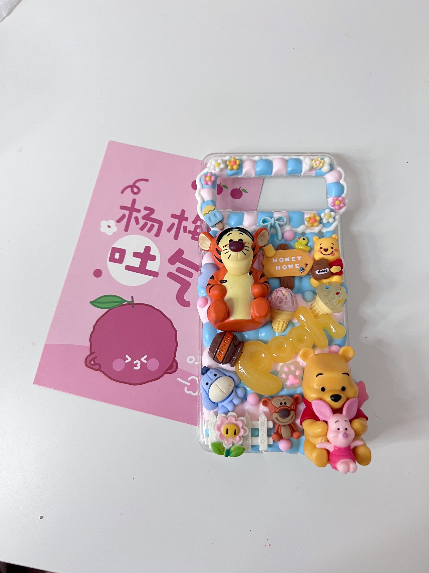 Winnie the Pooh Custom Decoden phone case, whipped cream phone case, Disney decor, Pooh Pooh Bear, Mickey mouse, DIY cases, custommade,disney gifts