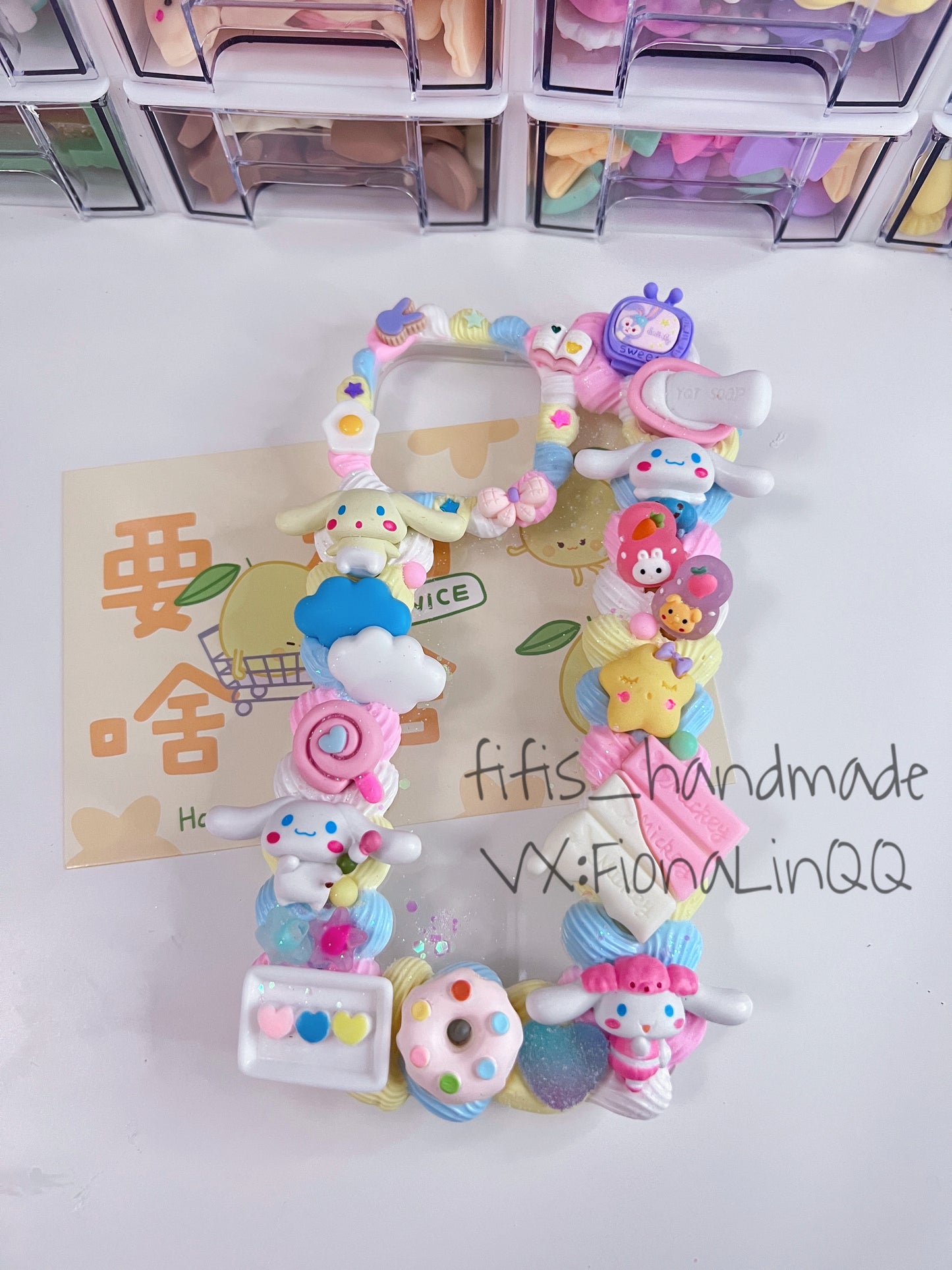 Cinnamoroll Whipped cream phone cases,cute phone case, diycases, custommade case,3D Anime Phone Case, Kawaii Whip Cream Case,Melody Phone Case