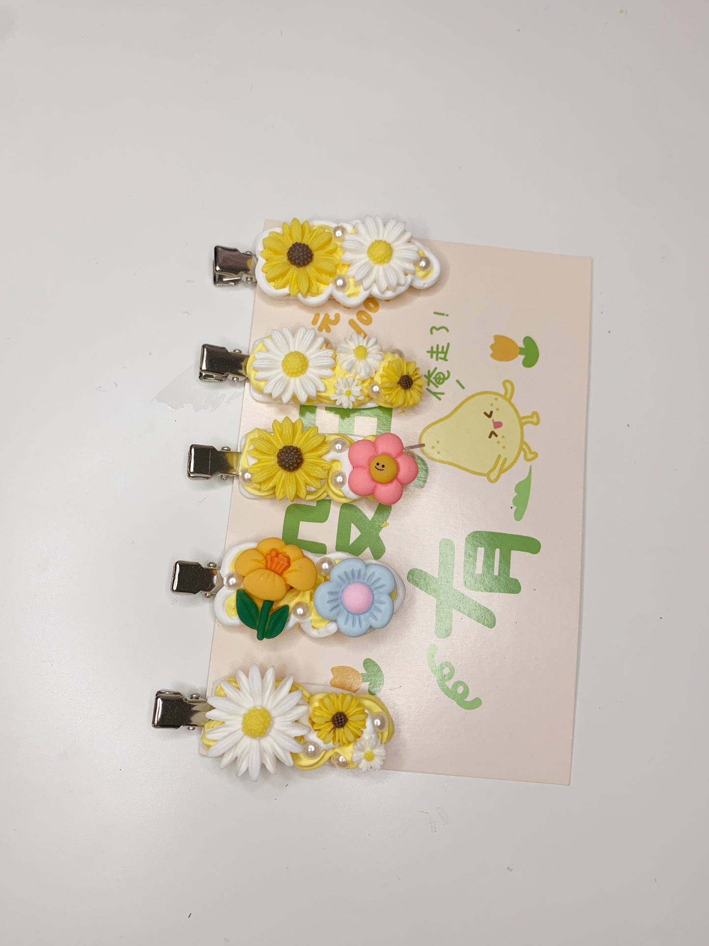 2-Pack Randomly Chosen Cute Colorful Custom Decoden Hair Clips,whipped cream girls hair clips, personalized gifts for her(2 pcs)