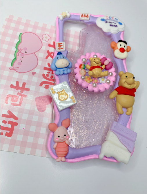 Disney Custom Decoden phone case, whipped cream phone case, Disney decor, Pooh Pooh Bear, Mickey mouse, DIY cases, custommade,disney gifts