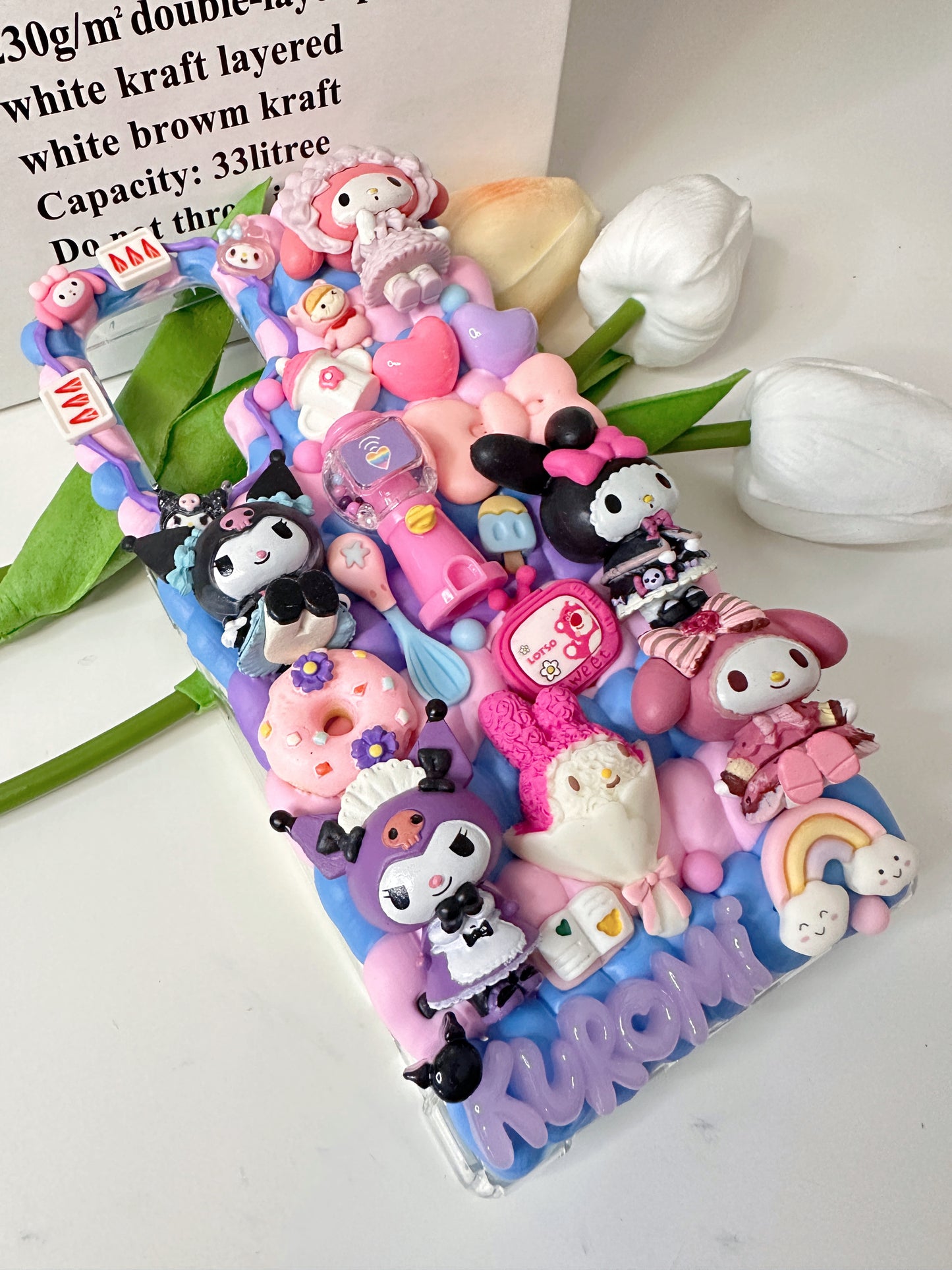Sanrio Kuromi MyMelody Whipped cream phone cases,cute phone case, diycases, custommade case,3D Anime Phone cover, Kawaii Whip Cream Case,Melody Phone accessories