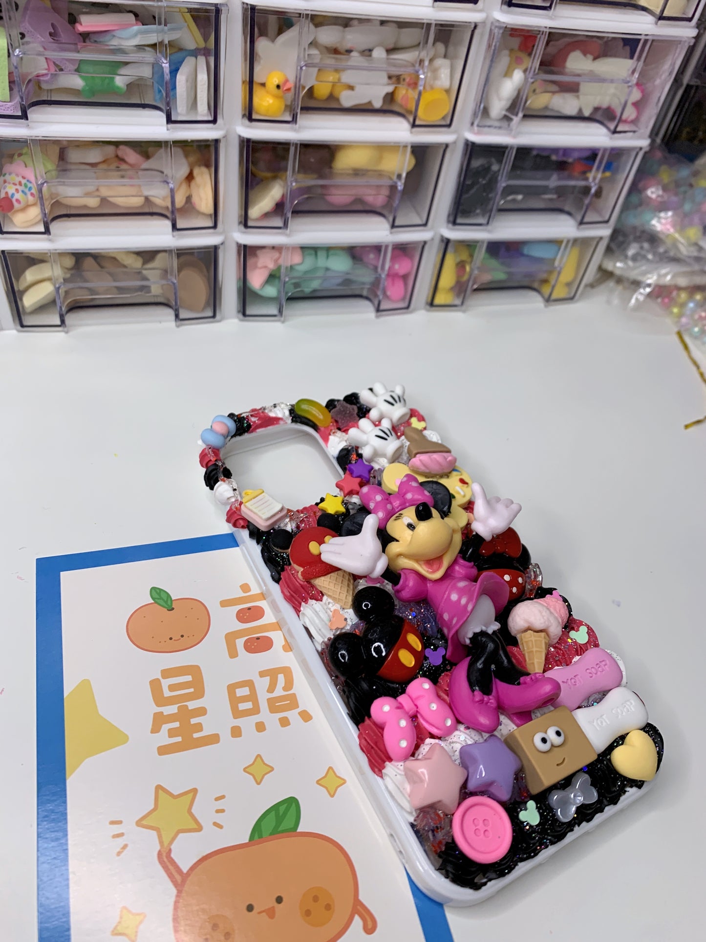 Disney Custom Decoden phone case, whipped cream phone case, Disney decor, Pooh Pooh Bear, Mickey mouse, DIY cases, custommade,disney gifts