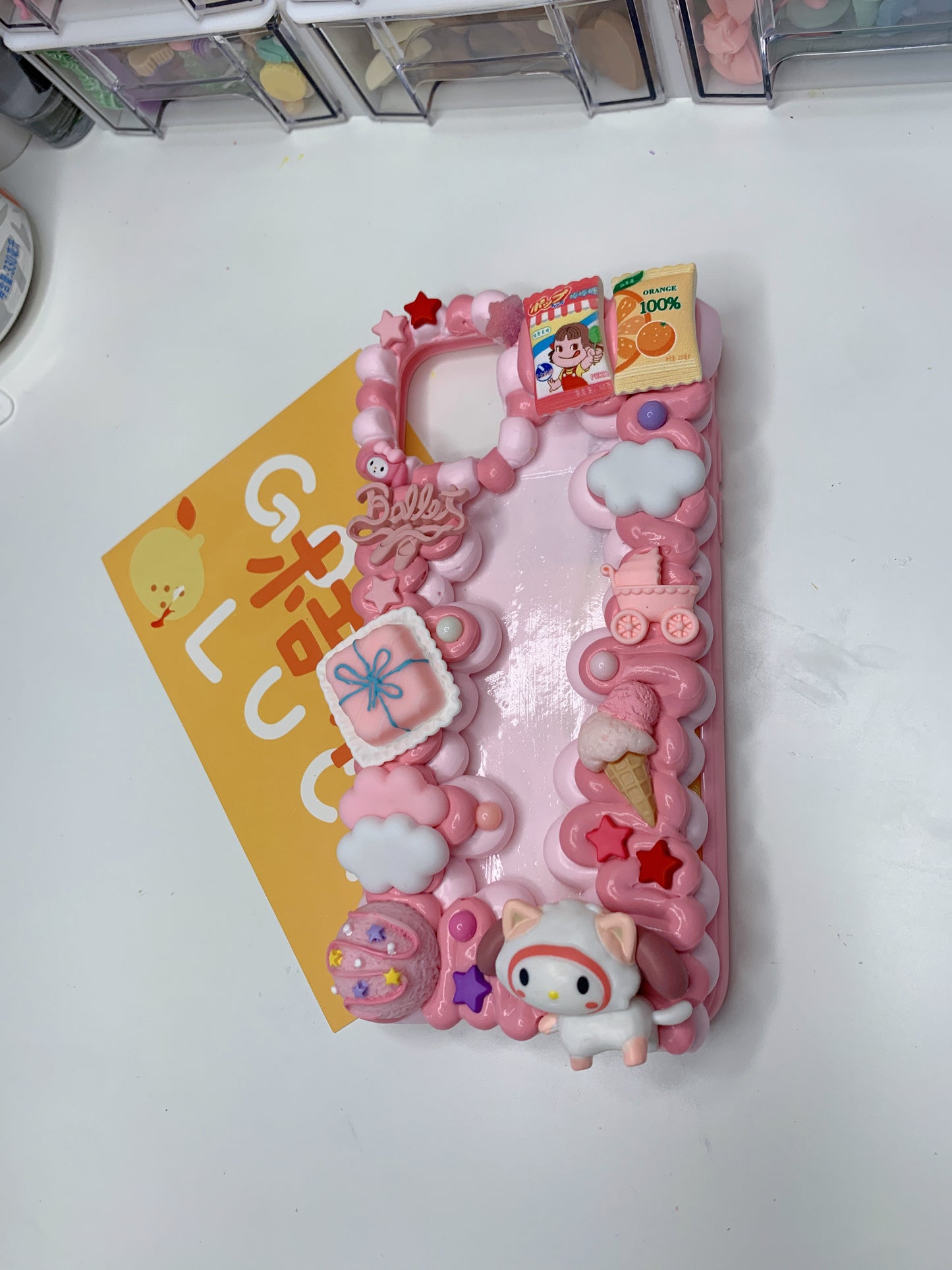 Cinnamoroll Whipped cream phone cases,cute phone case, diycases, custommade case,3D Anime Phone Case, Kawaii Whip Cream Case,Melody Phone Case