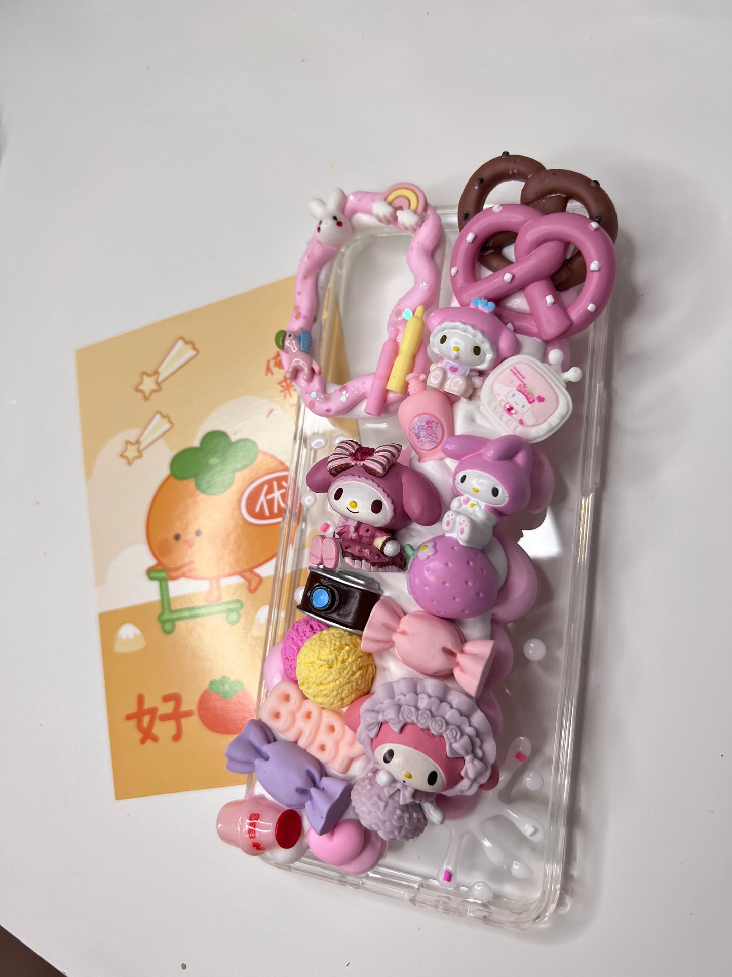 Cinnamoroll Whipped cream phone cases,cute phone case, diycases, custommade case,3D Anime Phone Case, Kawaii Whip Cream Case,Melody Phone Case