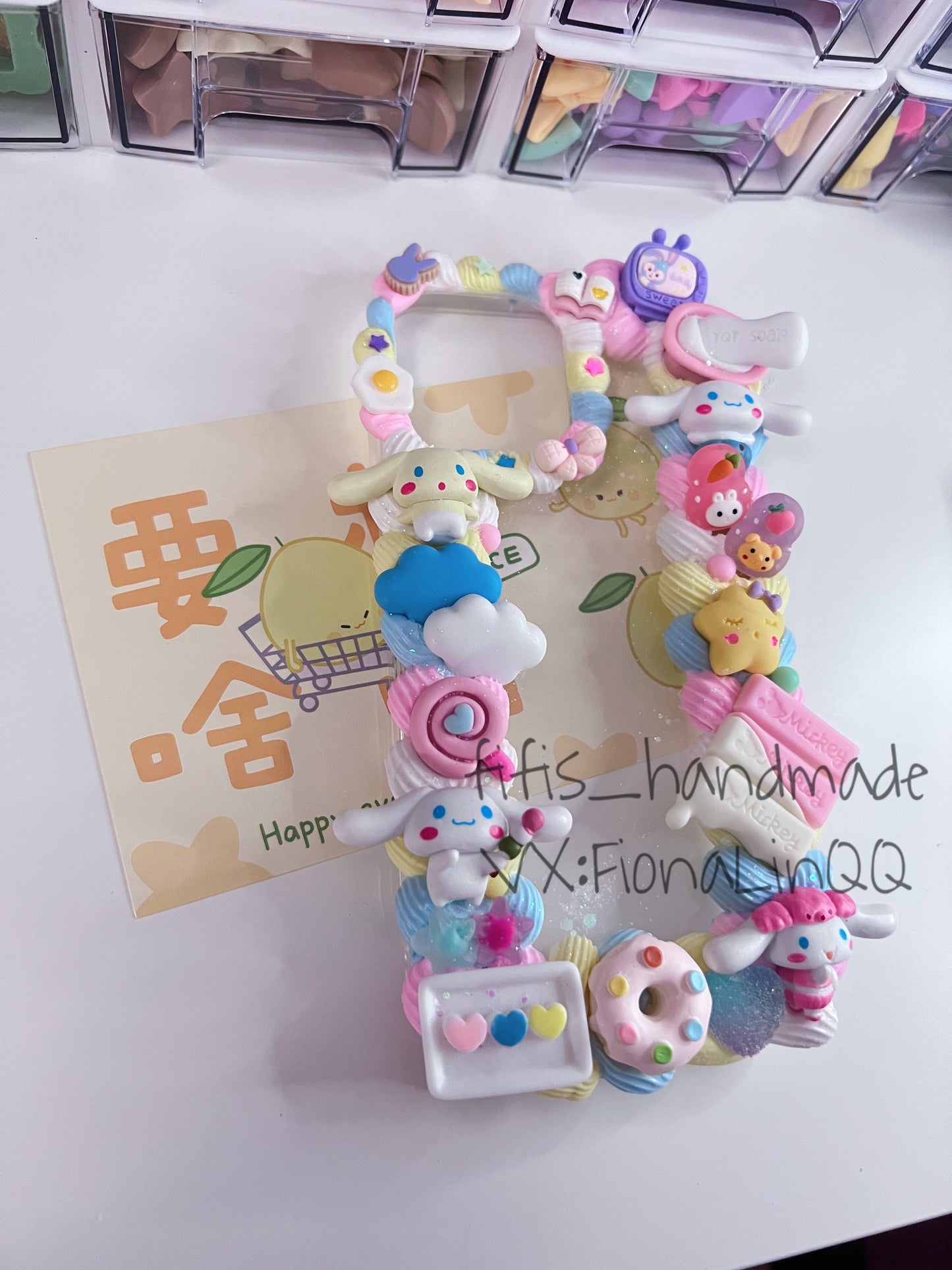 Cinnamoroll Whipped cream phone cases,cute phone case, diycases, custommade case,3D Anime Phone Case, Kawaii Whip Cream Case,Melody Phone Case