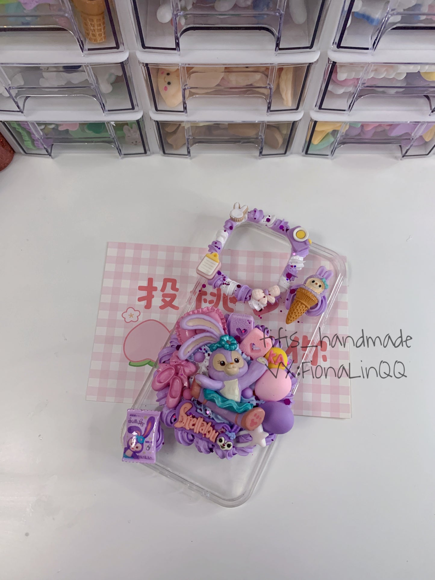 Disney Custom Decoden phone case, whipped cream phone case, Disney decor, Duffy and Friends, StellaLou case, DIY cases, custommade,disney gifts