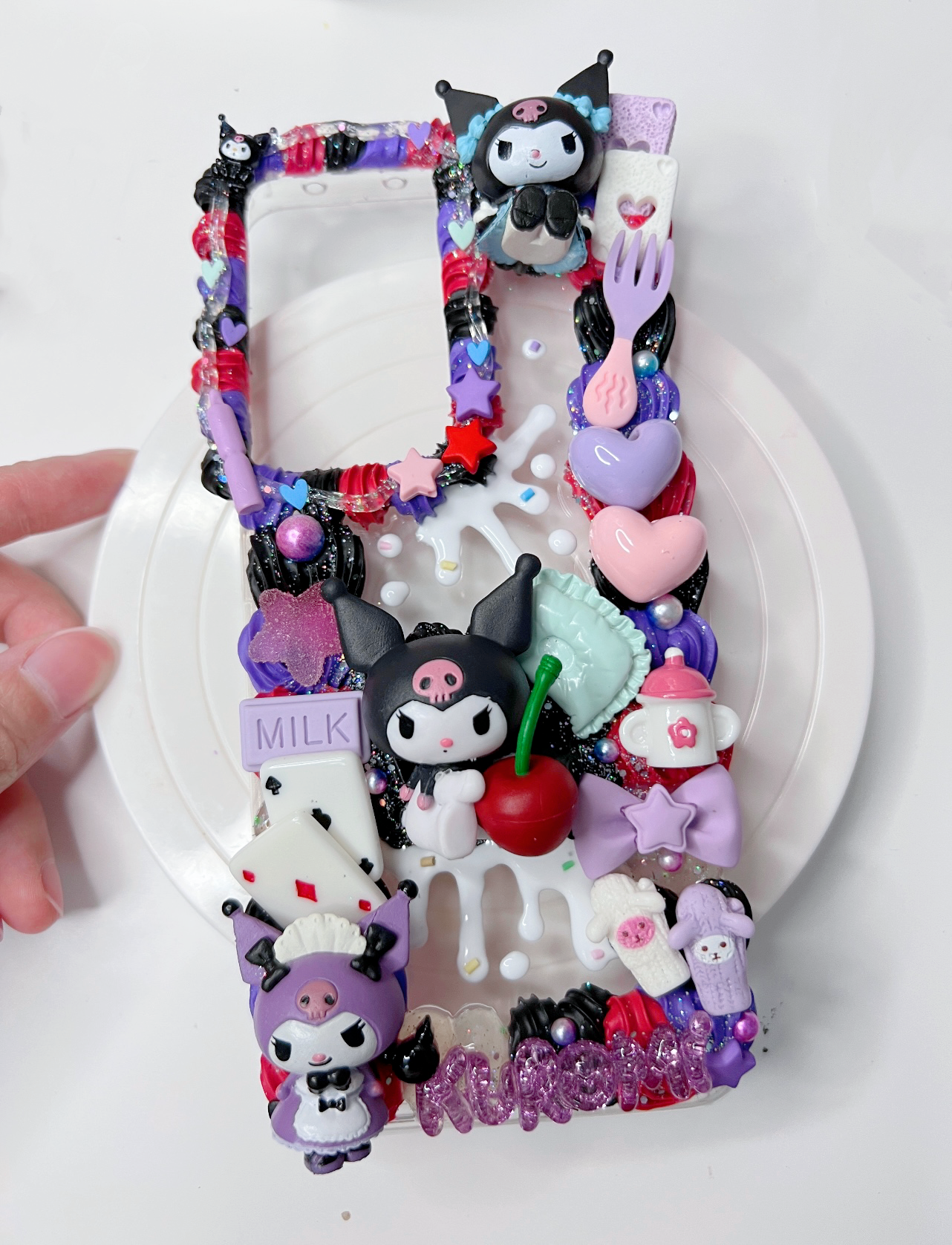Whipped cream phone cases,cute phone case,custommade case,Decoden Phone Case, Bunny iPhone Case, 3D Anime Phone Case, Kawaii Whip Cream Case