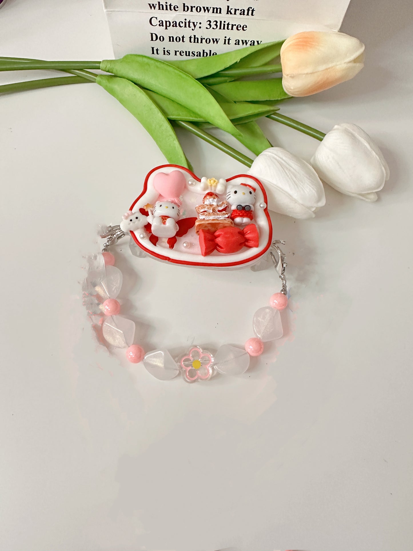HelloKitty Whipped cream phone clip holder,cute phone case,diycases,custommade phone holder,3D Anime Phone Case,Kawaii Whip Cream Case,back phone holder