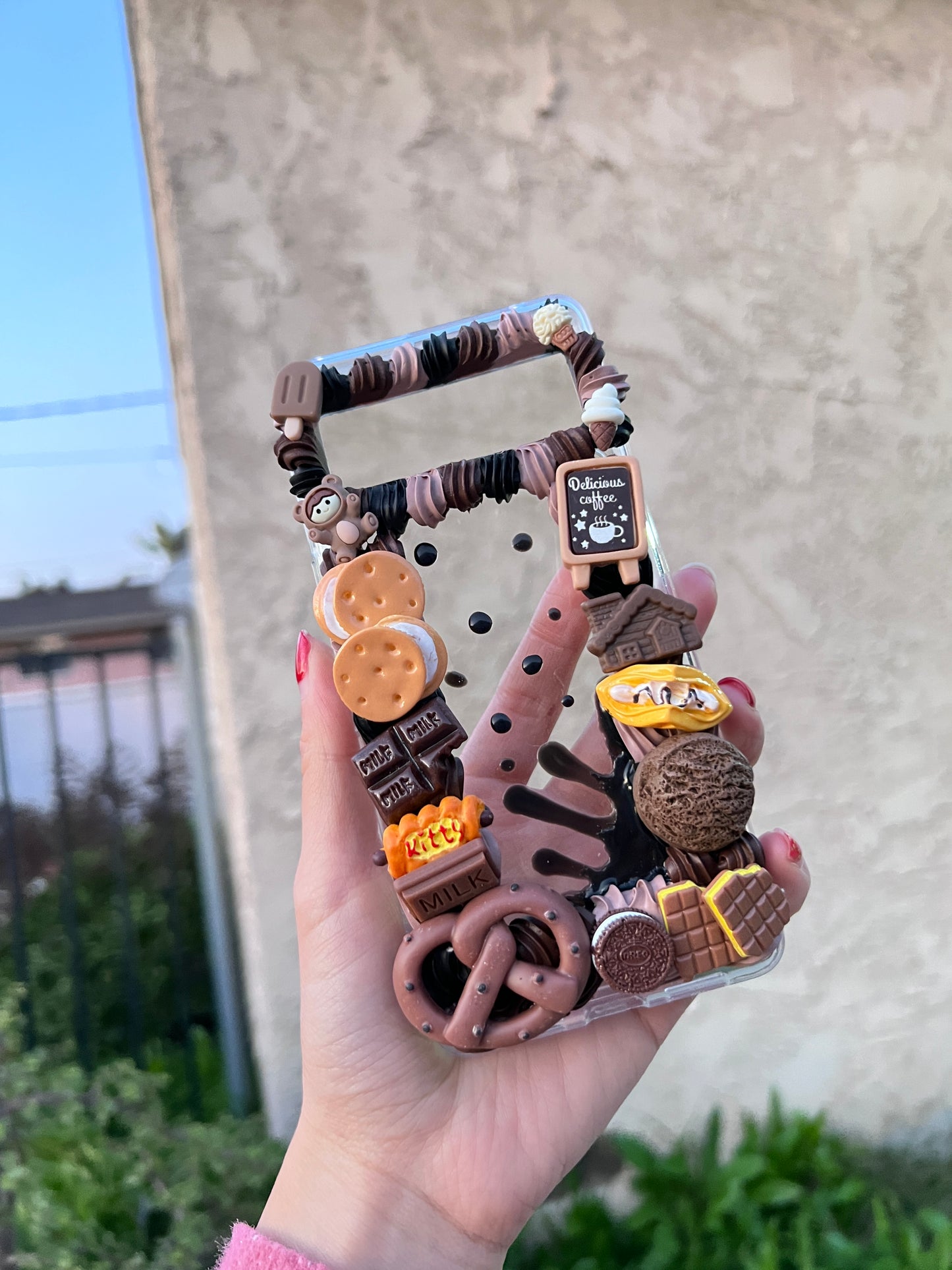 Custom Decoden Phone Cases, whipped cream phone cases, Personalized Case, Fruit Phone Case, baked Decoden iPhone Case, Samsung foodie cases