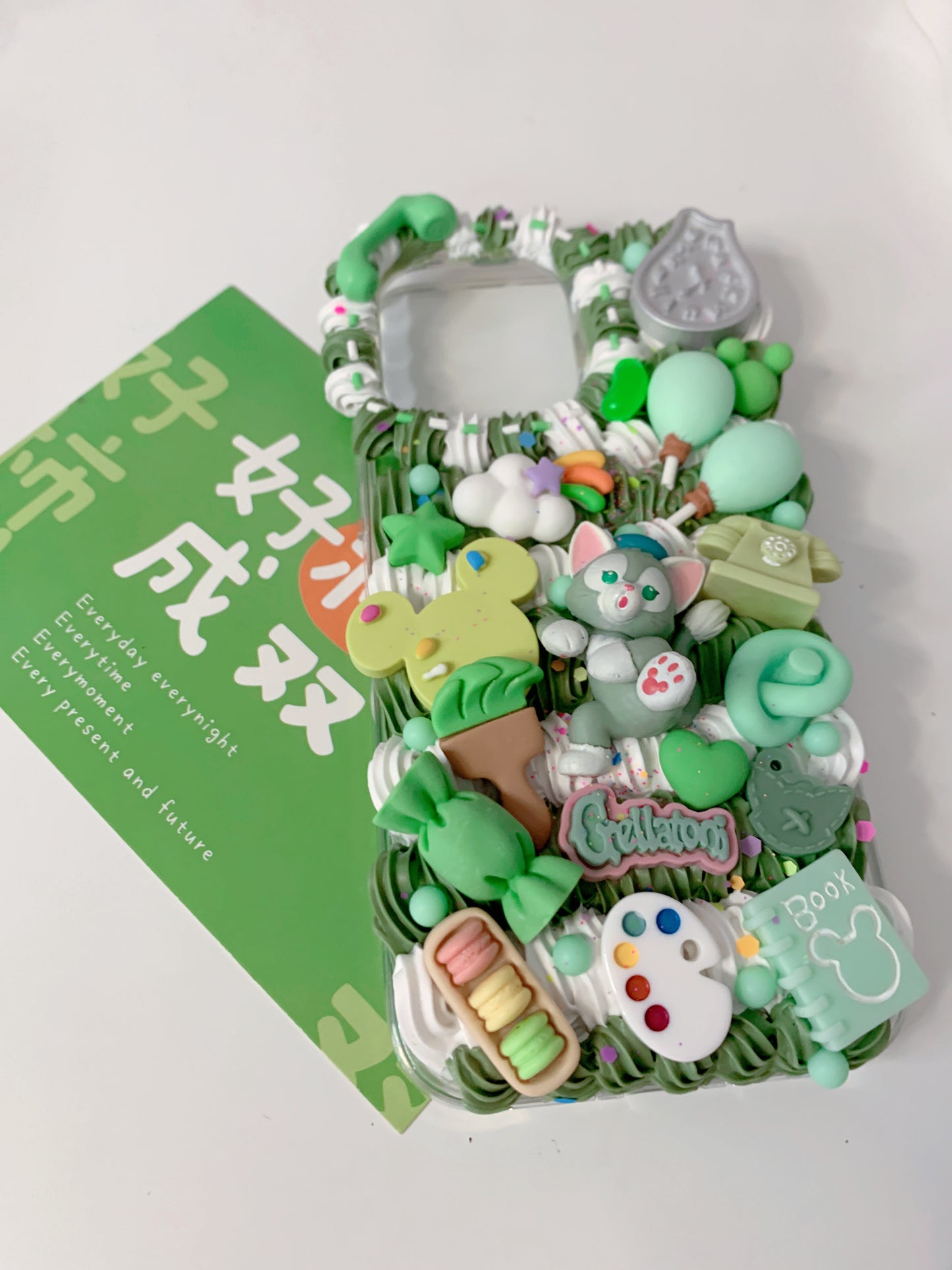 Gelatoni Custom Decoden phone case, whipped cream phone case, Disney decor, Duffy and Friends, StellaLou case, DIY cases, custommade,disney gifts