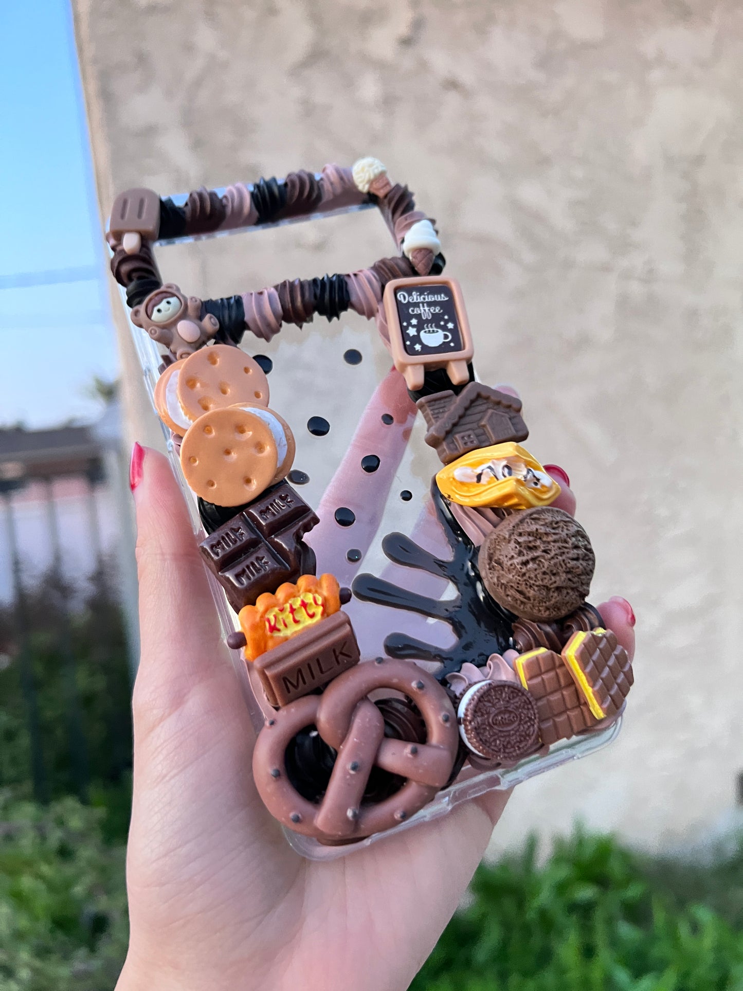 Custom Decoden Phone Cases, whipped cream phone cases, Personalized Case, Fruit Phone Case, baked Decoden iPhone Case, Samsung foodie cases