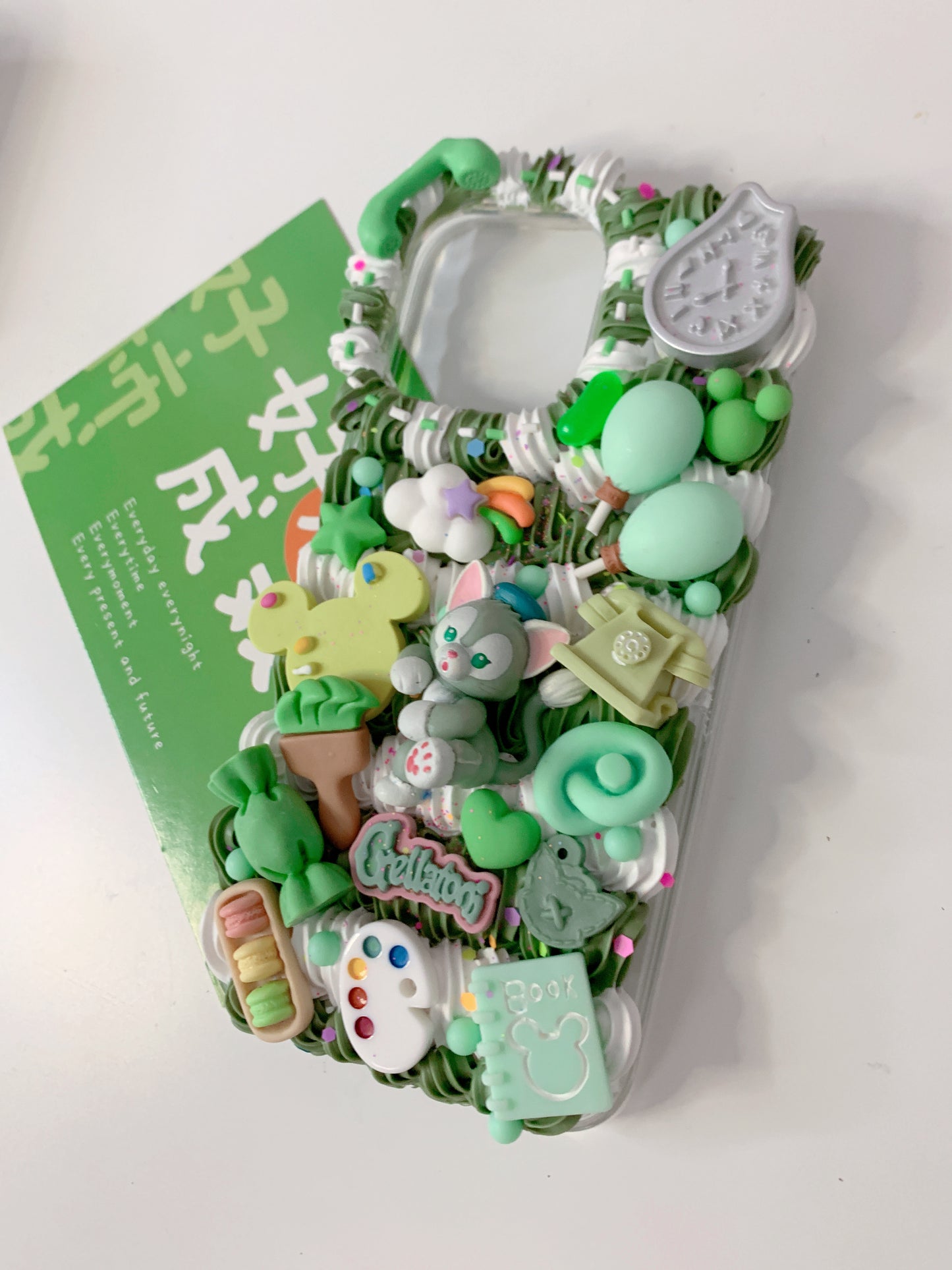 Gelatoni Custom Decoden phone case, whipped cream phone case, Disney decor, Duffy and Friends, StellaLou case, DIY cases, custommade,disney gifts