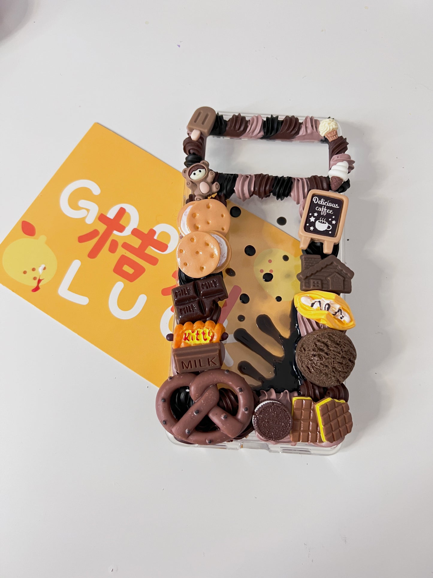 Custom Decoden Phone Cases, whipped cream phone cases, Personalized Case, Fruit Phone Case, baked Decoden iPhone Case, Samsung foodie cases