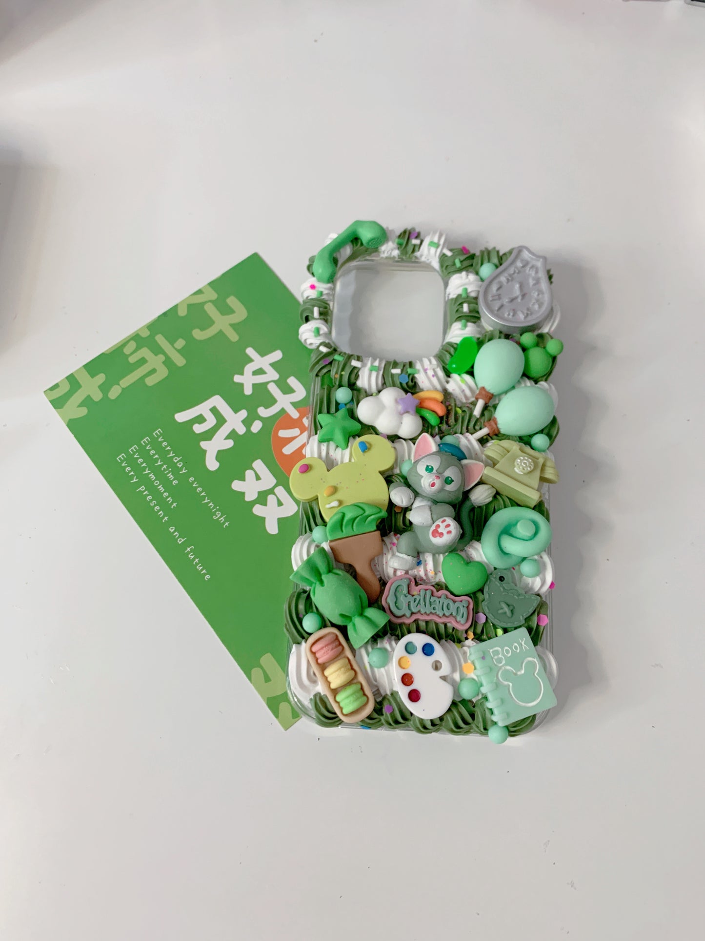 Gelatoni Custom Decoden phone case, whipped cream phone case, Disney decor, Duffy and Friends, StellaLou case, DIY cases, custommade,disney gifts