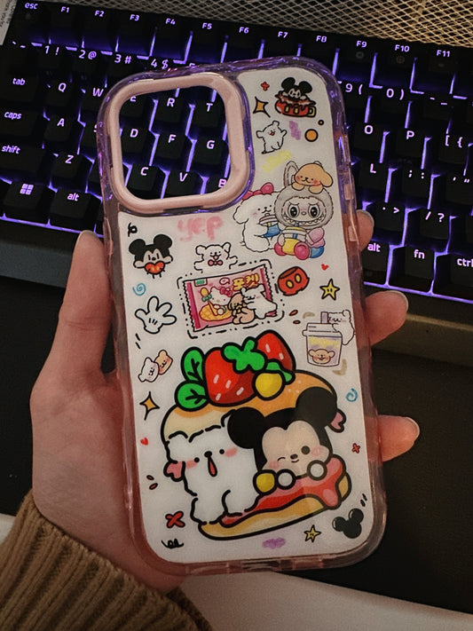 Handmade Resin phone cases,cute phone case,custommade case,Decoden Phone Case, with cute stiker
