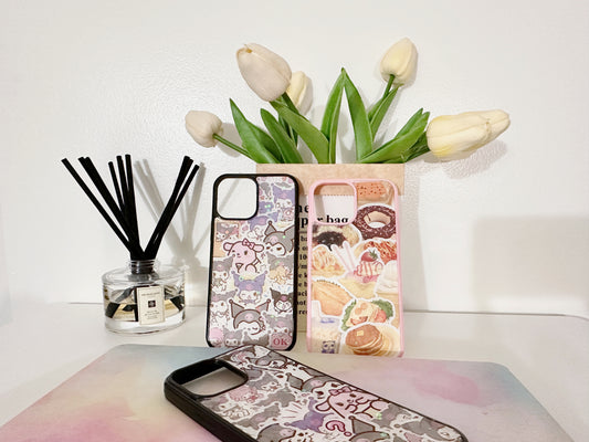 Resin phone cases, cute glitter phone accessories, sticker phone case