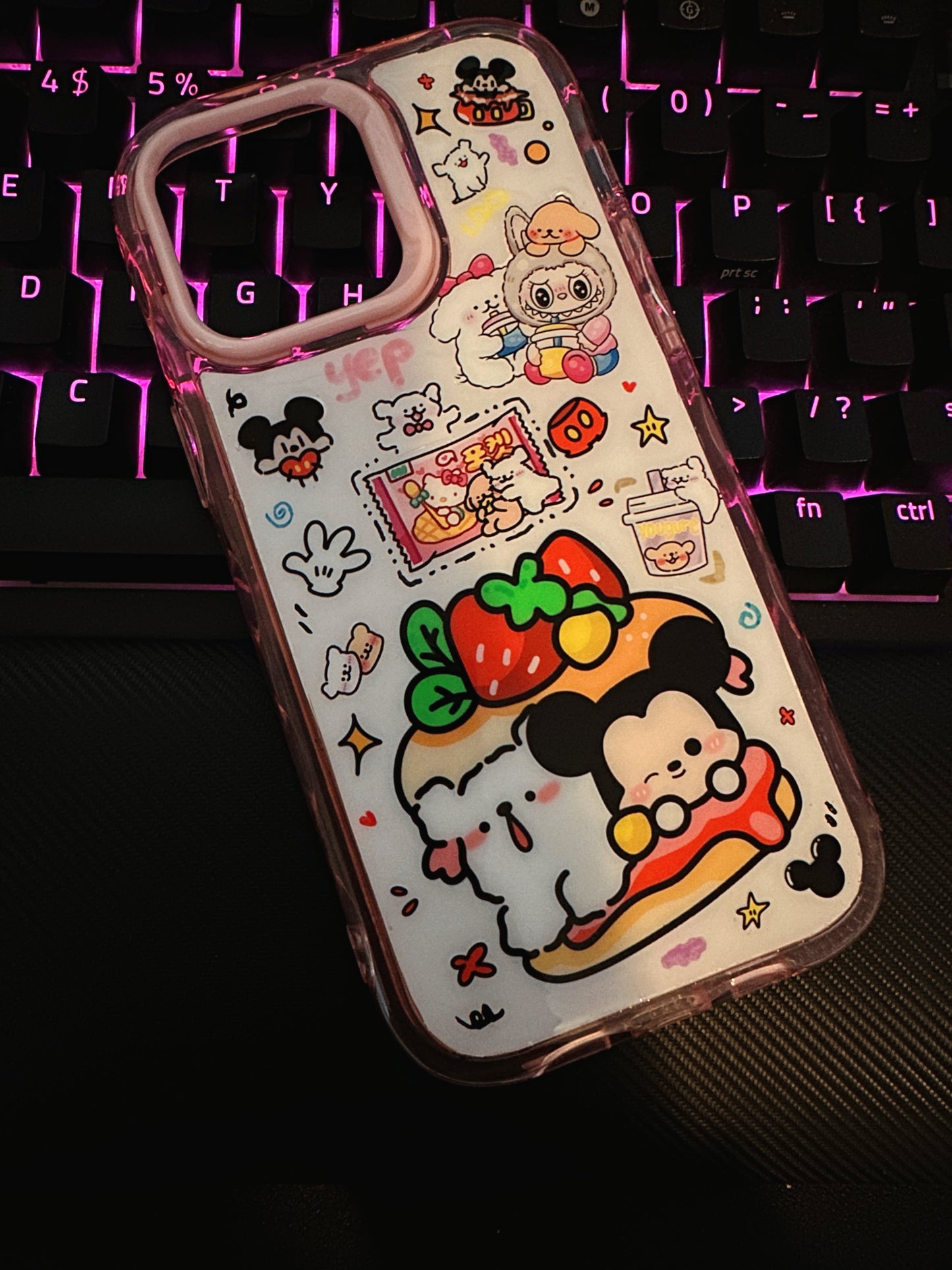 Handmade Resin phone cases,cute phone case,custommade case,Decoden Phone Case, with cute stiker