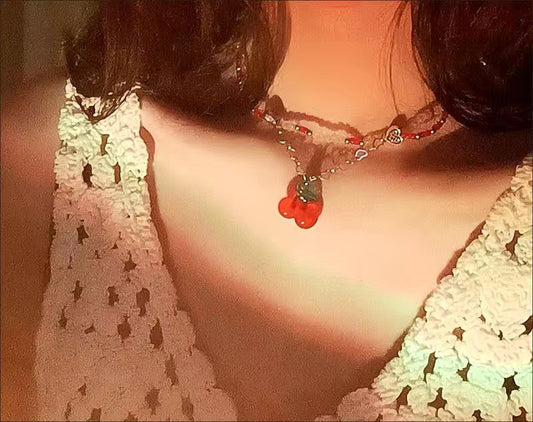 Vintage Sweet Cherry Clavicle Chain