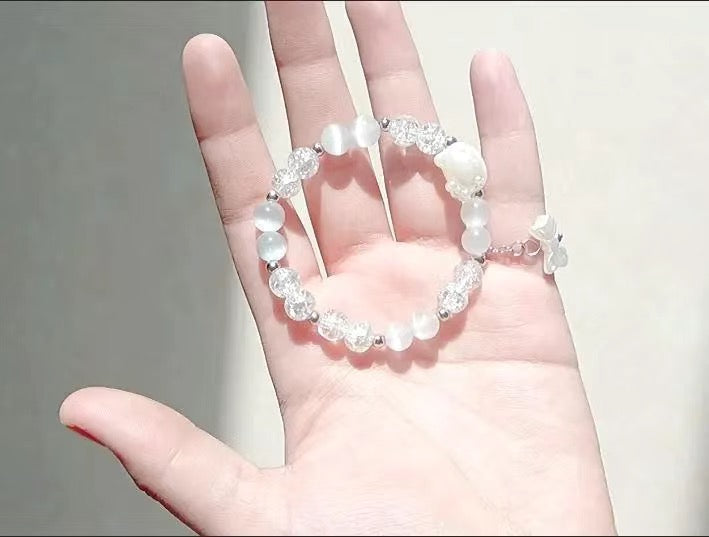 HelloKitty Opal Beads Elastic rope Bracelet