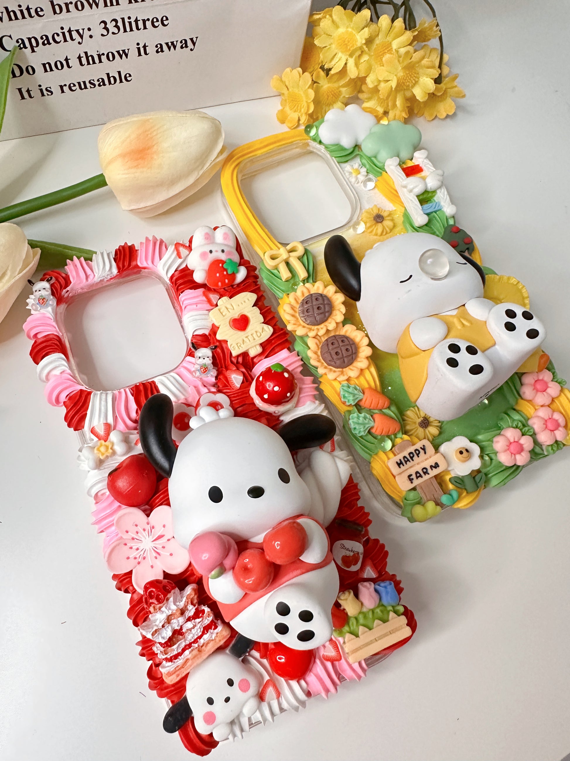 Pochacco Cute dog Custom Decoden phone case, whipped cream phone case, – fifis_handmade Pochacco Cute dog Custom Decoden phone case, whipped cream phone case, – fifis_handmade