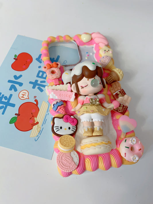Nanci Doll Custom Decoden phone case, whipped cream phone case, cute custom phone case