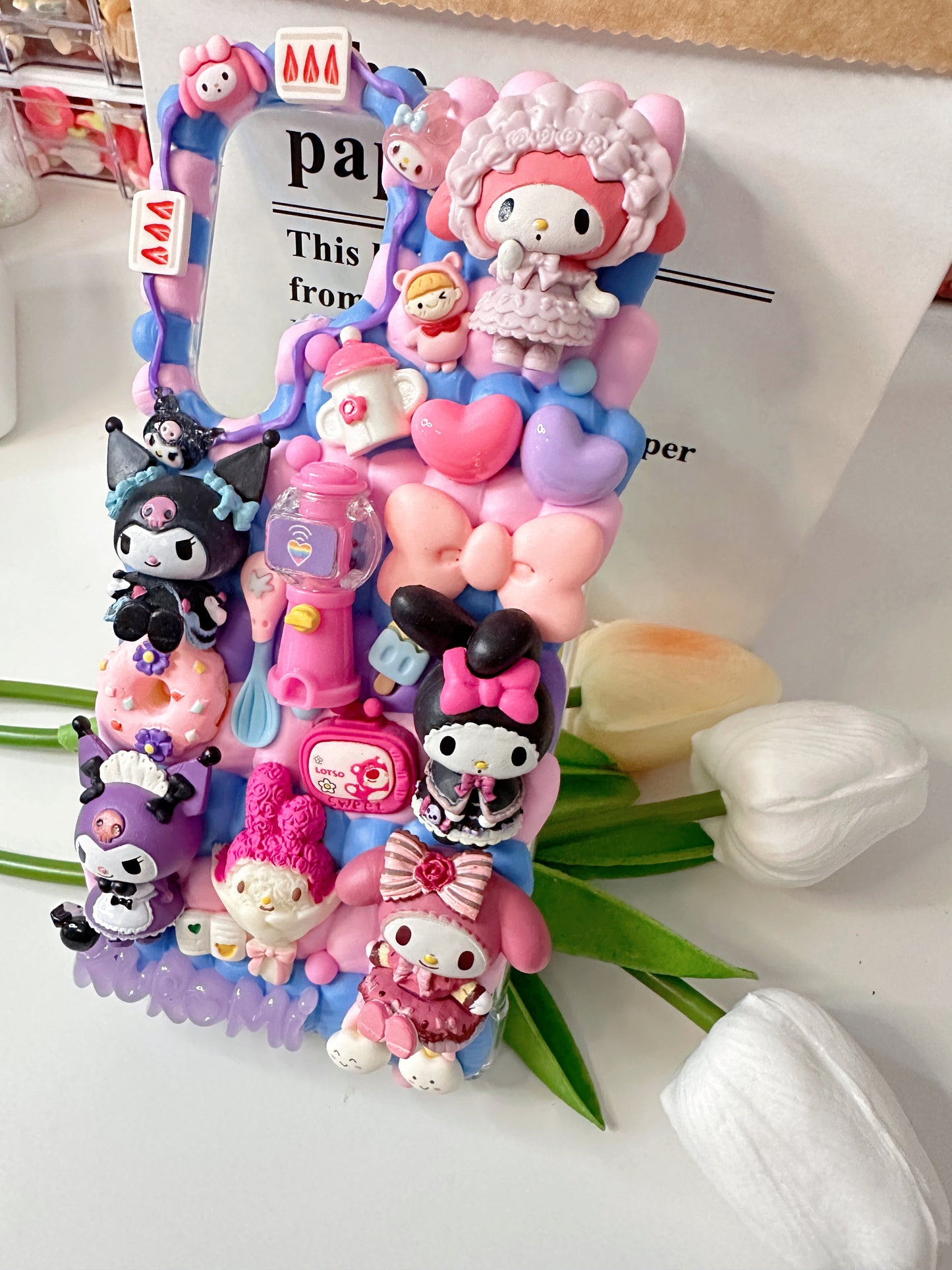 Sanrio Kuromi MyMelody Whipped cream phone cases,cute phone case, diycases, custommade case,3D Anime Phone cover, Kawaii Whip Cream Case,Melody Phone accessories