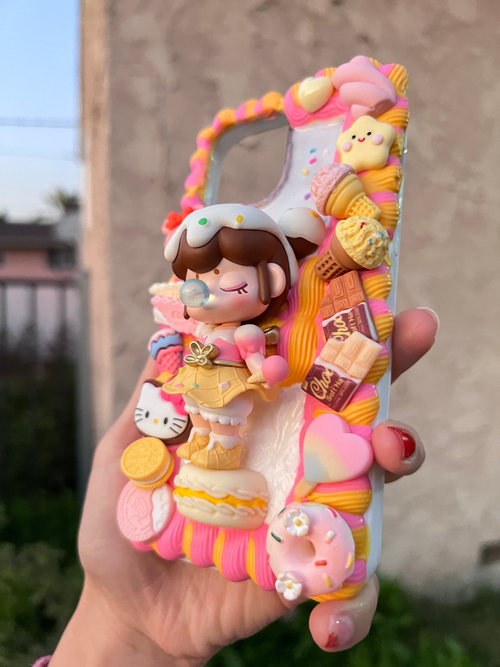 Nanci Doll Custom Decoden phone case, whipped cream phone case, cute c – fifis_handmade Nanci Doll Custom Decoden phone case, whipped cream phone case, cute c – fifis_handmade